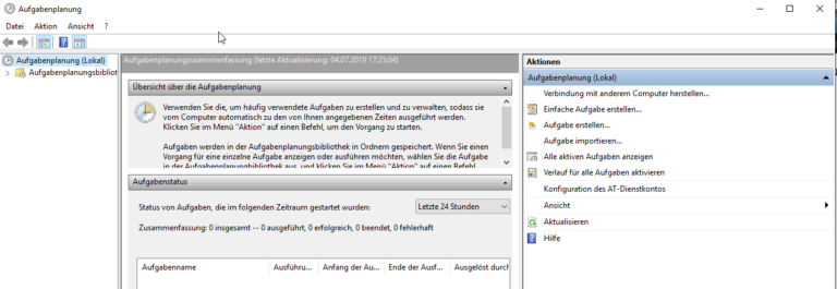 Mehr über den Artikel erfahren Quick Tipp: Windows Aufgabenplanung
